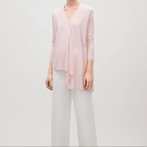 Pink Asymmetrical Blouse Sz M